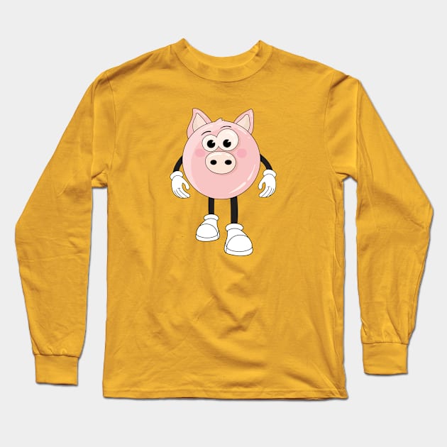 Groovy pig Long Sleeve T-Shirt by Catdog